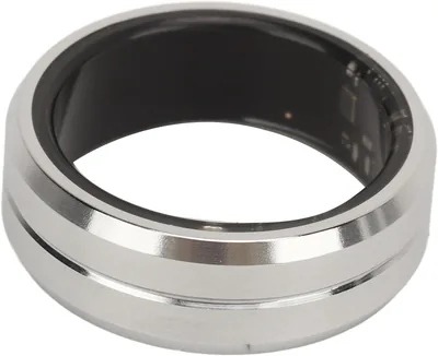 Akozon Smart Ring Silver Health Tracker