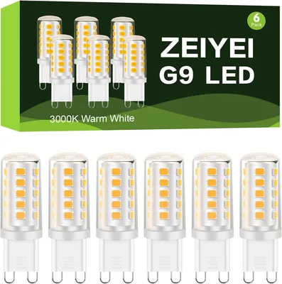 ZEIYEI G9 LED Bulbs 6 Pack 4W Warm White 3000K - 15% Off