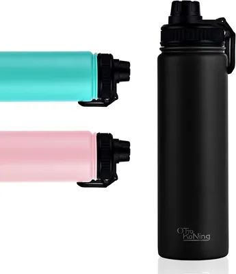 Botella de Acero Inoxidable Otto Koning 750ml | Térmica para Café Mantiene Fría 16h Caliente 10h | Botella Térmica para Deportes, Gimnasio y Oficina