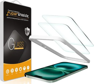 Supershieldz iPhone 16/15 6.1-inch Tempered Glass Screen Protector (2 Pack)
