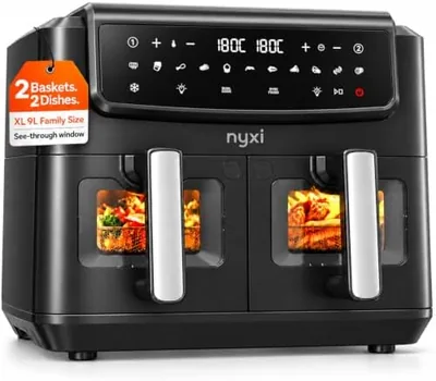 Nyxi Air Fryer 9L Dual Basket - 13 Modes