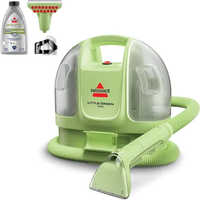 BISSELL Little Green - Aspiradora portátil para alfombras y tapicería, detalle de coche
