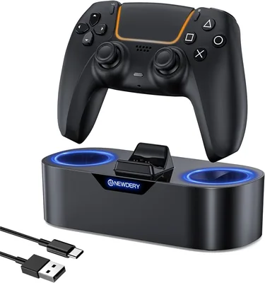 NEWDERY Charging Station for PS5 Controller - Fast Charging Dock