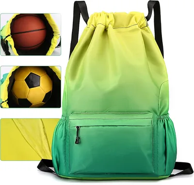 SYCYKA Bolsas de Cuerdas para Mujer, Mochila Impermeable con Compartimento para Zapatos, Mejor Oferta