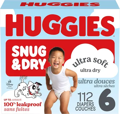 Huggies Snug & Dry Size 6 Diapers - 112 Count (15% Off)
