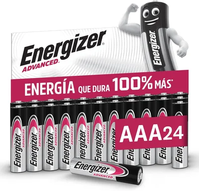 Energizer Avanzadas AAA Pilas (Pack de 24) - 1.5V Pilas Alcalinas | Larga duración - Alta potencia - Fabricadas en UE - 100% reciclables