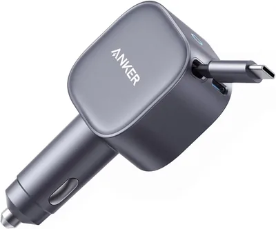 Anker Nano カー充電器 (75W、伸縮式 USB-C ケーブル) iPhone 17/17 Pro/17 Pro Max、Galaxy、Android スマートフォン対応。最高価格 - レビュー4.6点（786件）