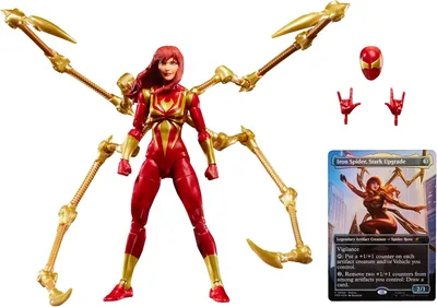 Marvel Legends Series, Magic: The Gathering, Mary Jane Watson (Iron Spider), Figura de Spider-Man de 15 cm con Carta Exclusiva - 46% Descuento