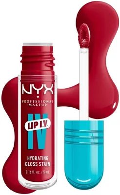 NYX Professional Makeup, Lip Iv Gloss Sérum Hidratante - Tono Redy Set Wet (Rojo) 38% de Descuento
