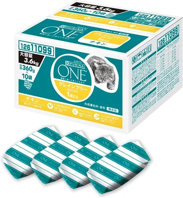 プロナワン 猫用ドライフード チキン 無添加 1歳以上用 7.9ポンド (3.6kg) × 10袋 [Amazon.co.jp限定]