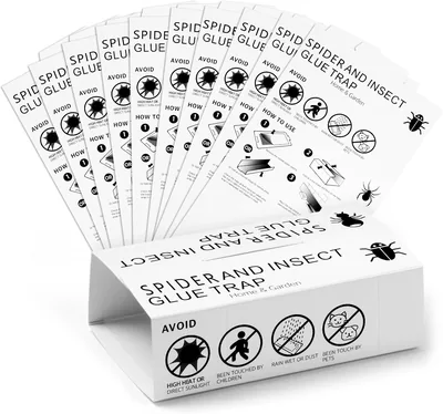AMFUN Spider Trap, Pack of 10 Anti-Cockroach Traps, Adhesive Fänga Spär i Inre Rum, Crickets och S