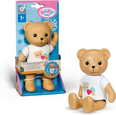 BABY born Splish Splash badspeelgoed Teddy - Grootte 15 cm - Met mechanische zwemfunctie - Volledig zonder batterijen