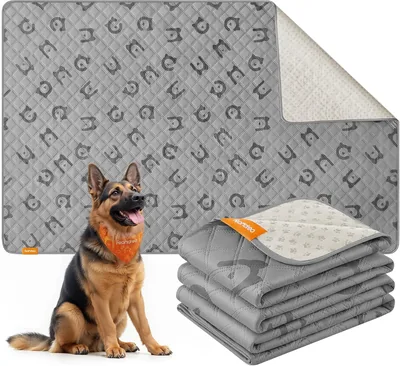 Feandrea Couche imperméable pour chien, 82" x 52", Housse de siège auto pour animaux de compagnie, Protège-canapé, Lavable en machine, Fond antidérapant, Gris perle - 18% de réduction