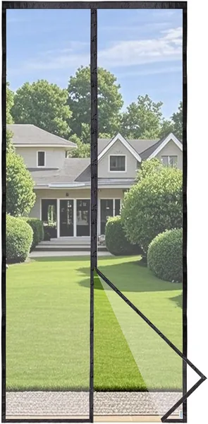 Apalus Prime Fly Screen Door, Magnetic Insect Protection Balcony Door, 90 x 210 cm, Translucent, Tear-Resistant, Weatherproof, Durable, Stronger Magnets Than the Classic