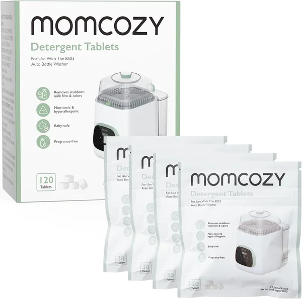 Momcozy Official Washing Block, 120 Tablets for KleanPal Pro Baby Bottle Washer
