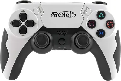 ARcNet डुअलशॉक वायरलेस कंट्रोलर गेम स्विच PS 4 के लिए 3.5 मिमी हेडफ़ोन पोर्ट और 6 अक्ष जाइरो सेंसर वायरलेस USB कंट्रोल