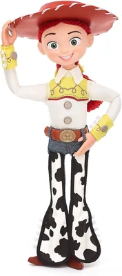 Figura Interattiva Disney Jessie Parlante da 36 cm, Pupazza Cowgirl di Toy Story 3 con 15 Frasi in Inglese - Miglior Affare
