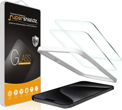 Supershieldz Tempered Glass Screen Protector for iPhone 15 Pro