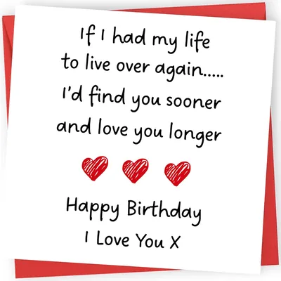 Printperfect - 'I Love You Longer' Birthday Card Best Deal