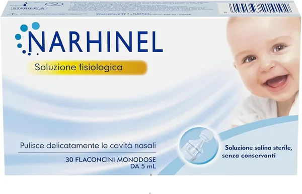 Narhinel Physiological Solution for Nasal Washes, Isotonic Saline Solution