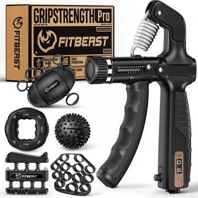 FitBeast Grip Trainer Kit - 6 Pack Adjustable Resistance