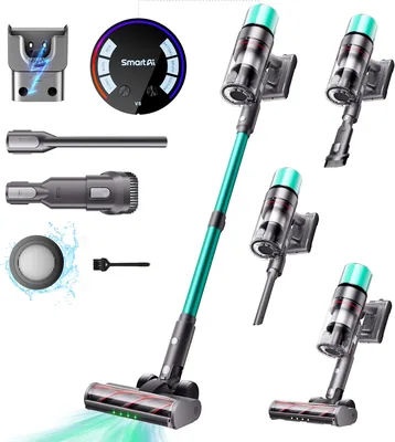 SmartAI V5 21% Off - Draadloze Vuistvacuüm 55Kpa, 600W, 80 Min Baterijtid