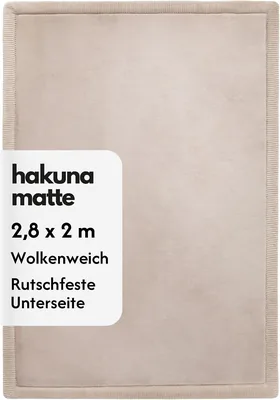 Hakuna Cloud Soft Play Mat Baby 280 x 200 x 2,5 cm, Beige, Tatami-Matze – 50% Rabatt