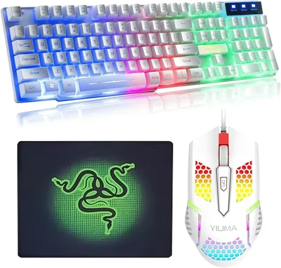 YILIMA Gaming Keyboard Mouse Combo Set RGB Backlight Best Deal