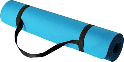 Mat de Yoga Amazon Basics 1/4 pouce épais en TPE avec sangle de transport