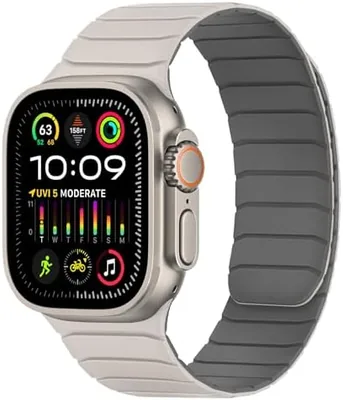 Tasikar Magnetic Straps for Apple Watch - Starlight-Gre Best Deal