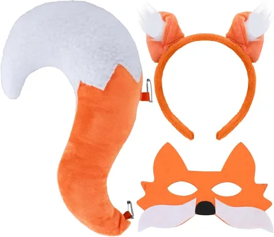 Fox Costume Set: Ears, Tail & Headband