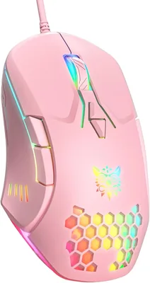 ماوس ألعاب سلكي، ماوس دخول كمبيوتر أساسي برسوم RGB وتعديل DPI، ماوس مكتب إرغونومي، لألعاب الكمبيوتر