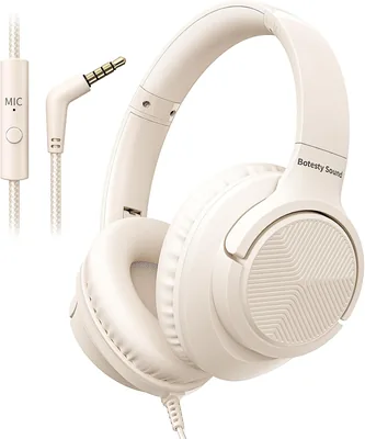 SoundWise SW-HP1 Beige Wired Headphones Best Deal