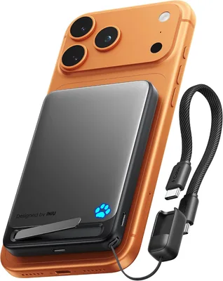 INIU Más Delgado 10000mAh Power Bank con Carga Rápida 45W y Carga Inalámbrica Qi2, 13% de Descuento