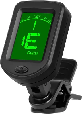 AMFUN Tuner Clipon Digital - Accordeur de guitare à clip avec affichage LCD pour guitares acoustiques