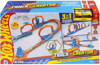 Hot Wheels Track Creator Triple Loop Track Kit SGD48.76 Best Deal