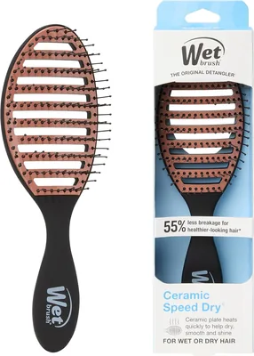 Wet Brush Ceramic Speed Dry Hair Brush, Black