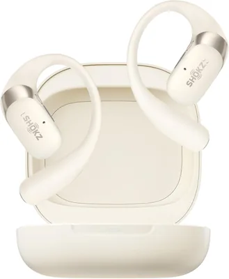 SHOKZ OpenFit 2 White Bluetooth Earbuds