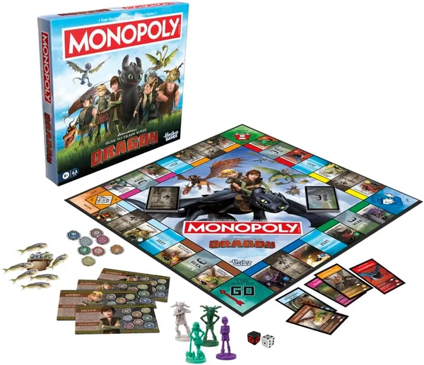 Hasbro Gaming DreamWorks How to Train Your Dragon Monopoly Board Game, SGD 15.34