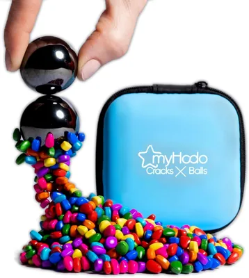 myHodo Crack Magnets Bundle | 2x 33mm Magnetkulor & 550+ Stegma 6mm | Taktil Magnetset för ASMR