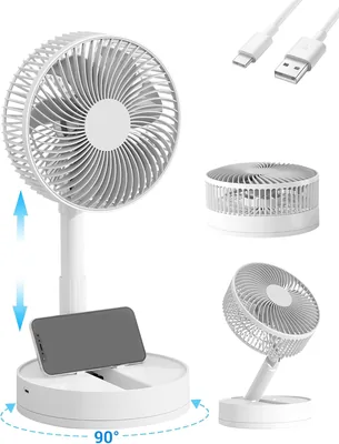 KASYDoFF Desk Fan - 8'' USB Portable Oscillating Table Fan Best Deal