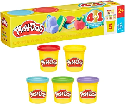 Play-Doh 5 Pack Back to School Set - 3 Ounce Cans | Preschool Toys for Kids 2+ | Classroom Prizes | Modeling Compound