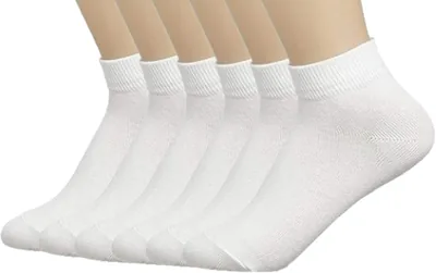 6 Pairs Kids Socks Ankle Dress Athletic Soft Breathable