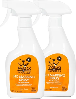Wags & Wiggles No Marking Deterrent Spray for Dogs - Indoor Dog Pee Repellent