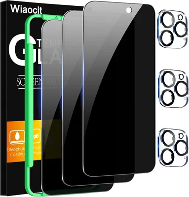 Wiaocit iPhone 16 Pro Max Screen Protector with 3 Camera Lens Protectors - 21% Off