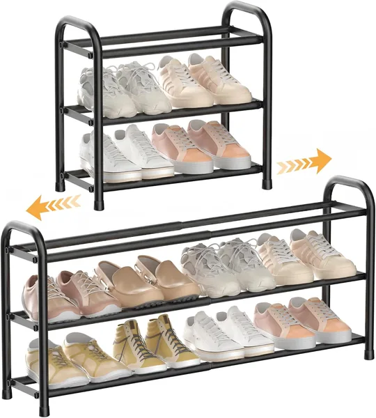 ENJOYBASICS Expandable Metal Shoe Racks for Closet