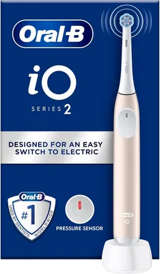 Oral-B iO 2 Calm Pink Elektrisk Tandborse, 1 Tandborsehuvud, Designad av Braun - 30% Off