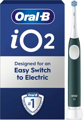 Oral-B iO 2 Green Electrict tandborst, 1 huvud, designad av Braun - 10% avskattning