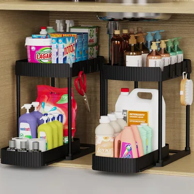 Ukeetap Pull-Out Storage Organizers - Black Best Deal
