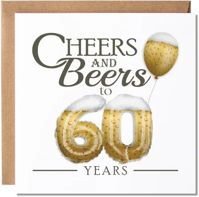 Maise & Rose 60th Birthday Card - 6 Cheers & Beers